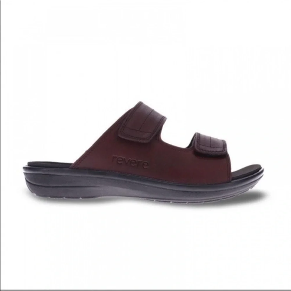 Revere Durban Casual Sandals Brown Whiskey Leather Size 13 size 46